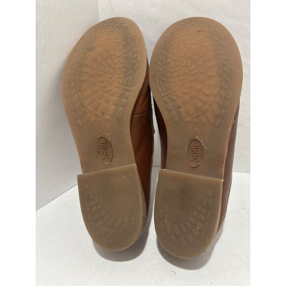 Sofft shoes Naoko Neah Luggage brown leather mule loafers size 7.5 - Picture 5 of 9